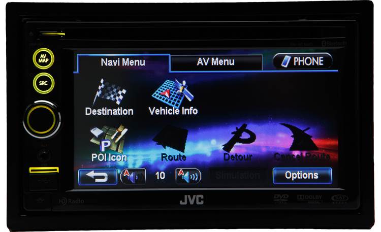 JVC KW-NT30HD (Refurbished) Navigation menu