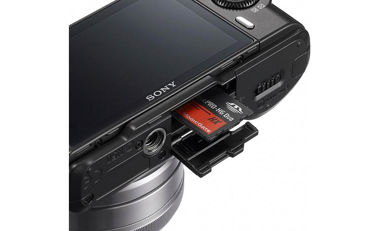 Sony Alpha NEXC3A Dual memory card slot