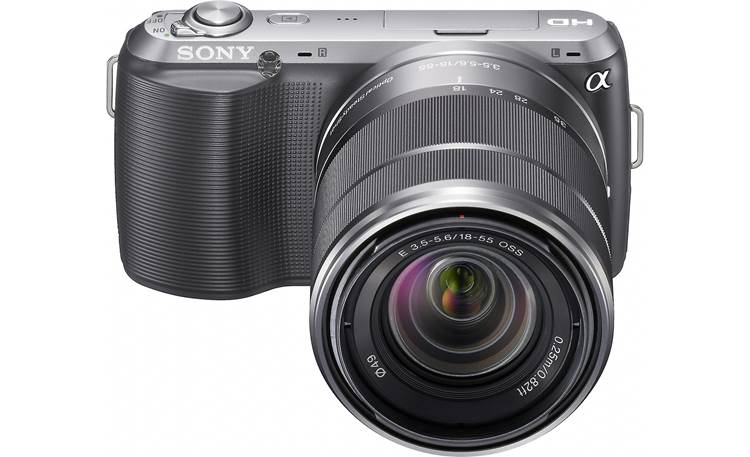 Sony Alpha NEXC3K Front view, higher angle