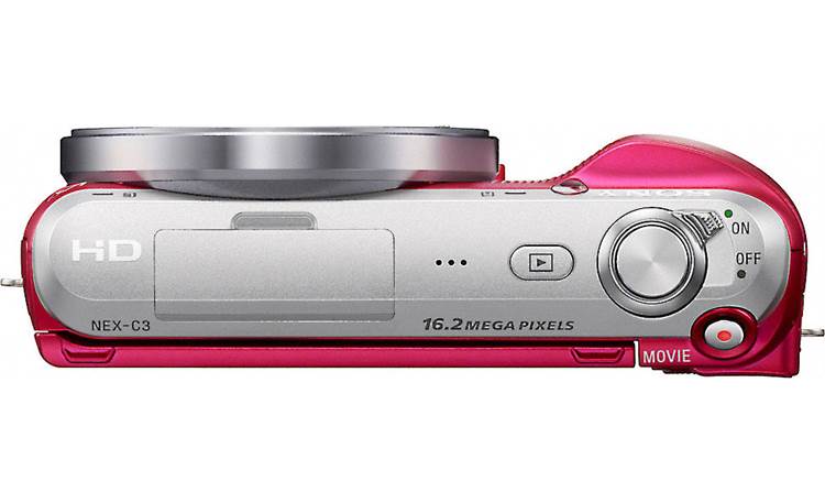 Sony Alpha NEXC3K Top view, pink