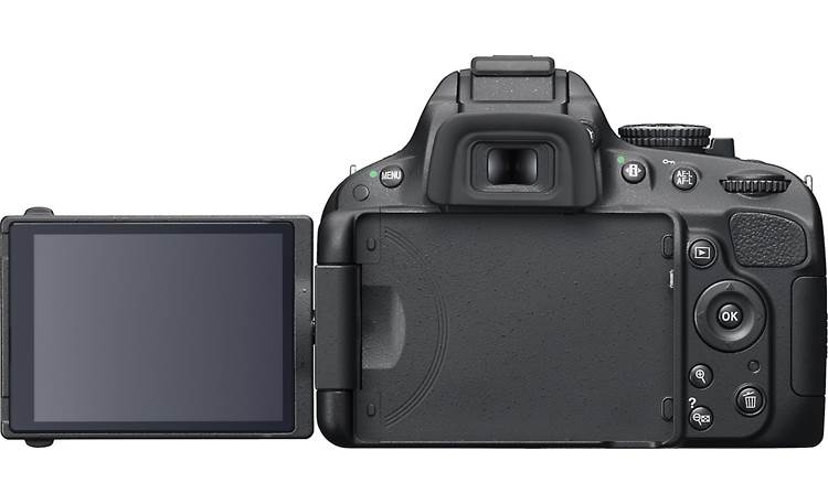 Nikon D5100 (no lens included) Back (with LCD screen fully extended)