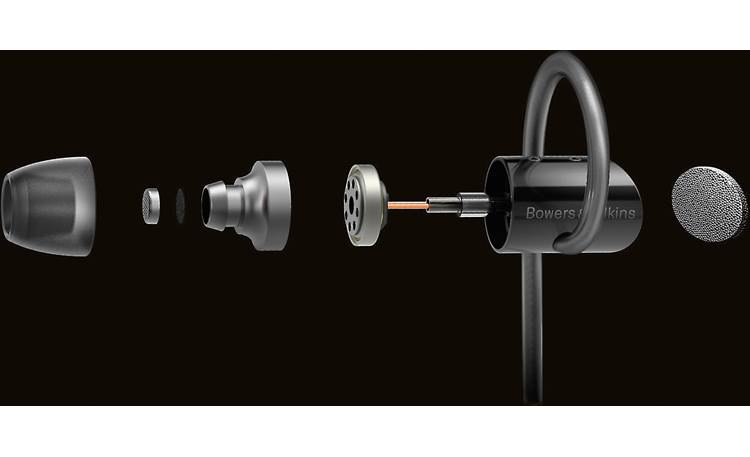 Bowers & Wilkins C5 Exploded view showing Tungsten Sound Tube