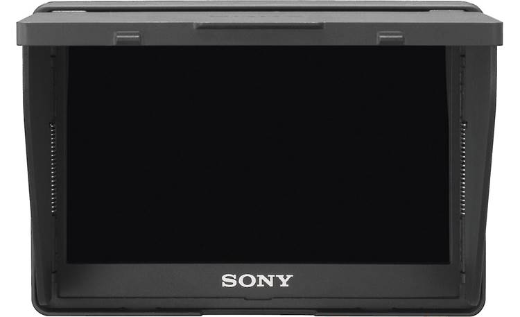 Sony CLM-V55BDL Portable Monitor Bundle Front, straight-on, with LCD hood
