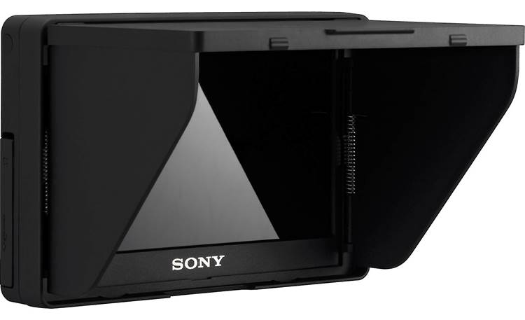 Sony CLM-V55BDL Portable Monitor Bundle Angled view with LCD hood