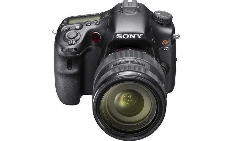Sony Alpha SLT-A77VQ Front view, higher angle