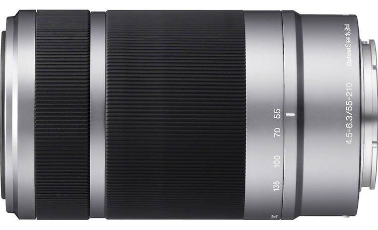 Sony SEL55210 55-210mm f/4.5-6.3 Side view (Silver)