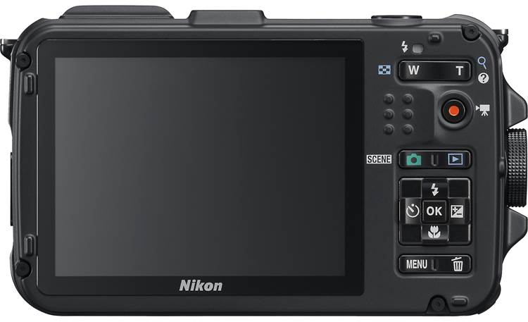 Nikon Coolpix AW100 Back - Black