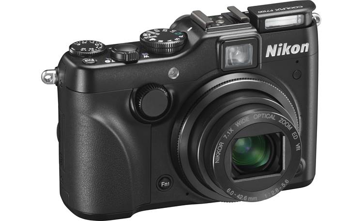 Nikon Coolpix P7100 Front - flash up
