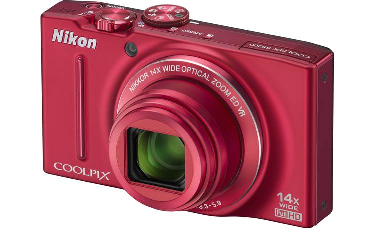 Nikon Coolpix S8200 Front - Red