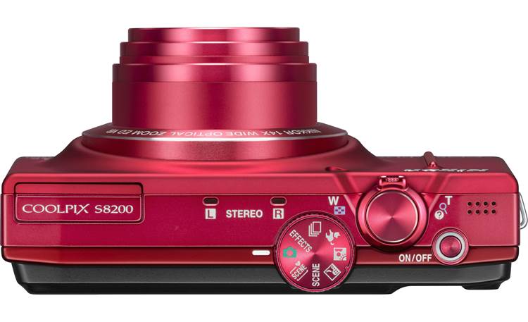 Nikon Coolpix S8200 Top - Red