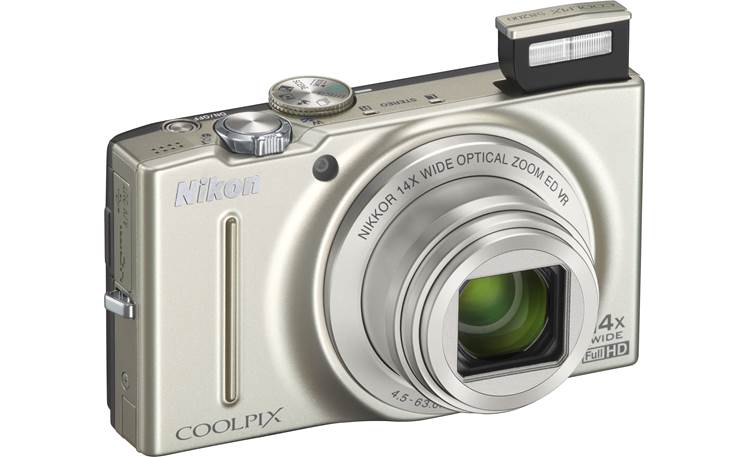 Nikon Coolpix S8200 Flash up - Silver