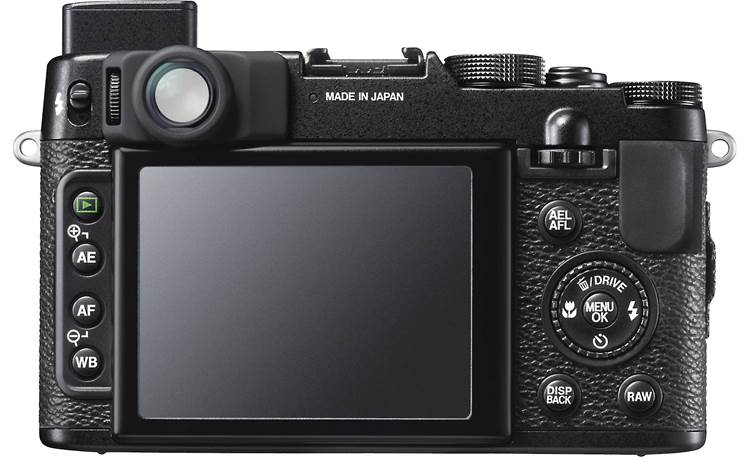Fujifilm FinePix X10 Back, built-in flash extended