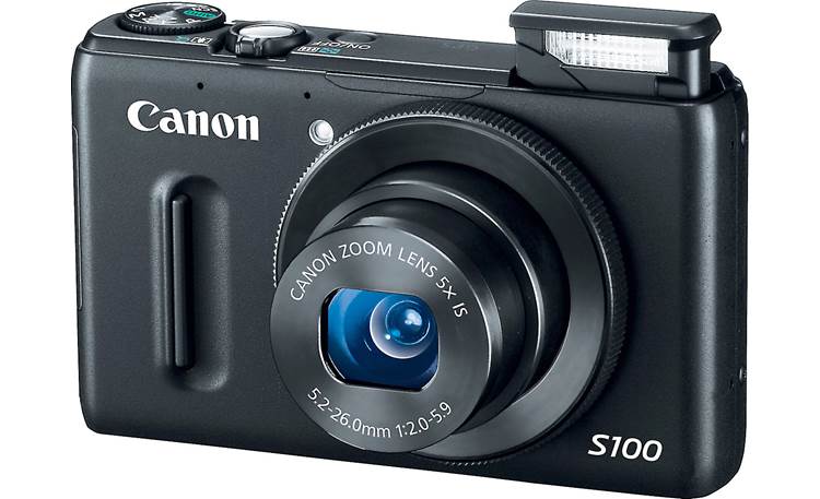 Canon PowerShot S100 Flash up - Black