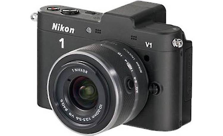 Nikon 1 V1 w/ 10-30mm VR Lens Front (Black)