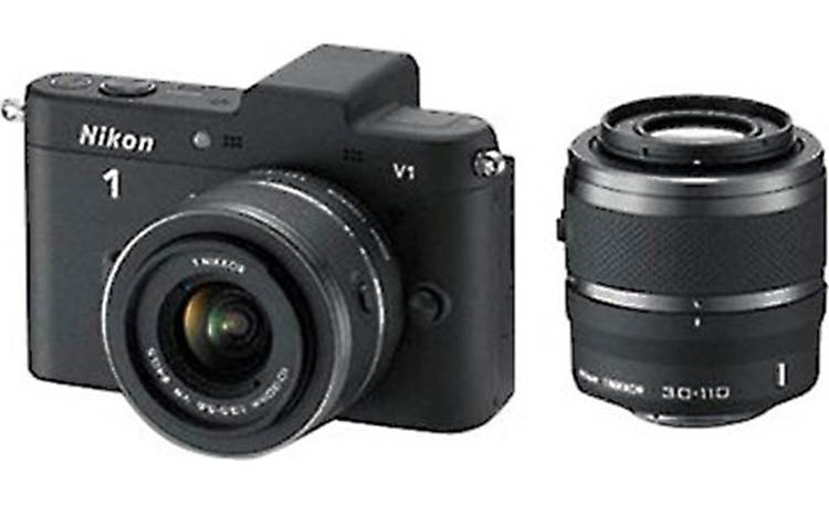 Nikon 1 V1 w/ 10-30mm VR and 30-110mm VR Lenses Front