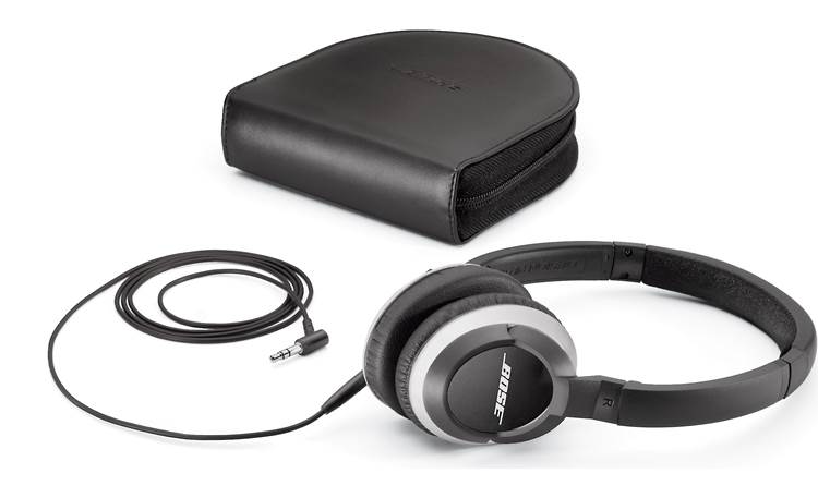 Bose® OE2 audio headphones Shown with included storage case (Black)