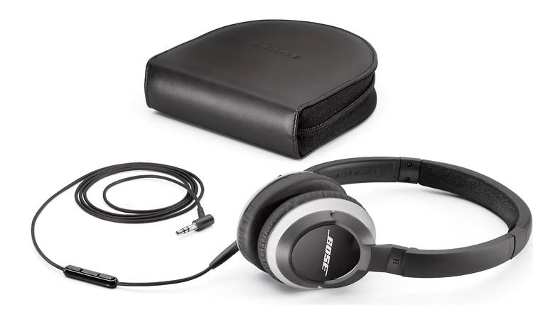 Bose® OE2i audio headphones Shown with included storage case (Black)