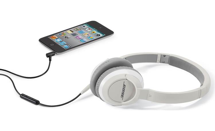 Bose® OE2i audio headphones Shown in white with iPod® (not included)