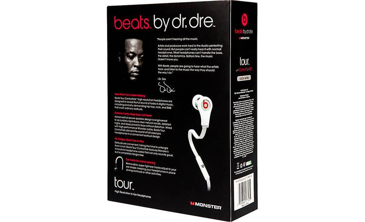Beats Tour™ Product package (back, white version)