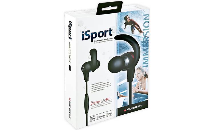 Monster® iSport Immersion Product package (Black)