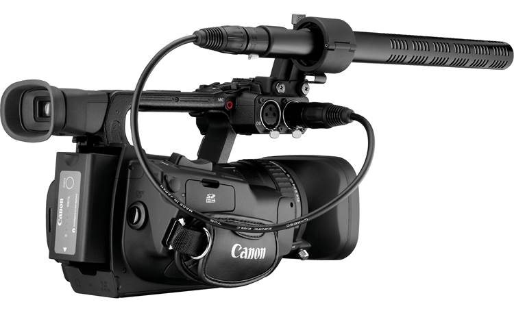Canon XF100 High Definition Camcorder with optional shotgun microphone mounted (not included)