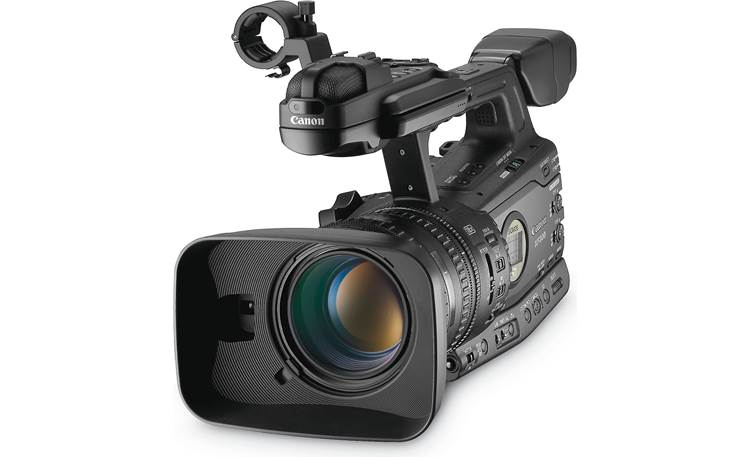 Canon XF300 High Definition Camcorder Front, high 3/4 angle