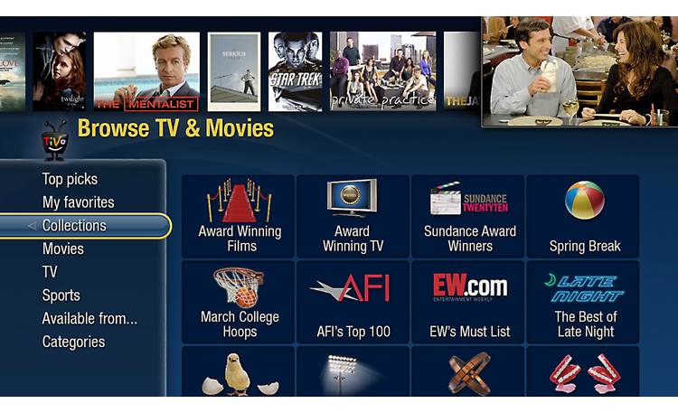 TiVo® Premiere Elite XL4 Browse TV and movies