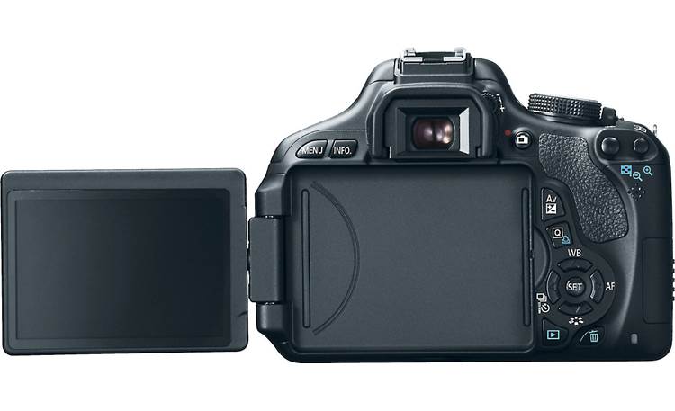 Canon EOS Rebel T3i (no lens included) Back (with Vari-angle screen extended)