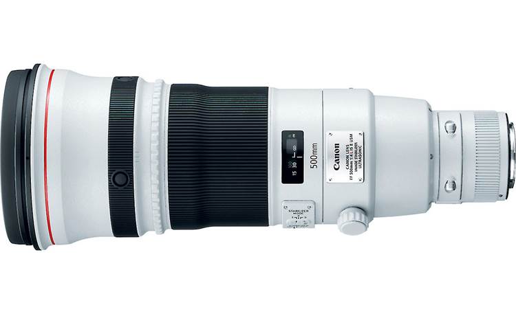 Canon EF-500mm f/4.0L IS II USM Top view