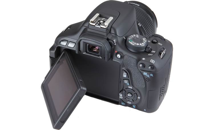 Canon EOS Rebel T3i Kit Back (with Vari-angle screen folded partially out)