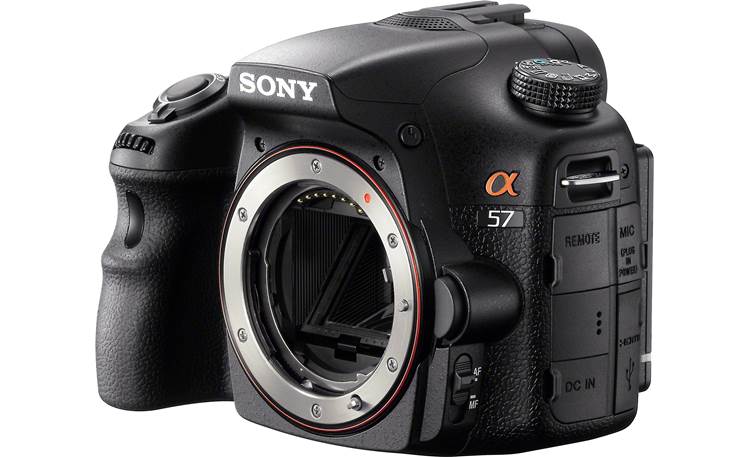 Sony Alpha SLT-A57 Kit Front, 3/4 view, (body only)