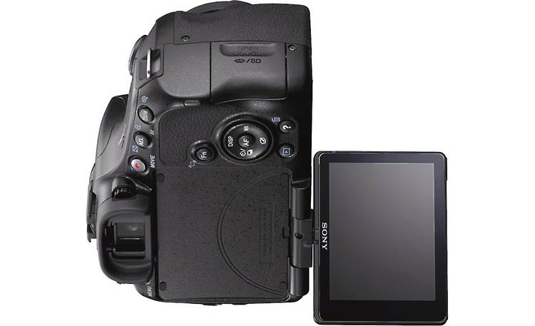 Sony Alpha SLT-A57 Kit Articulated LCD display rotates 180 degrees vertically