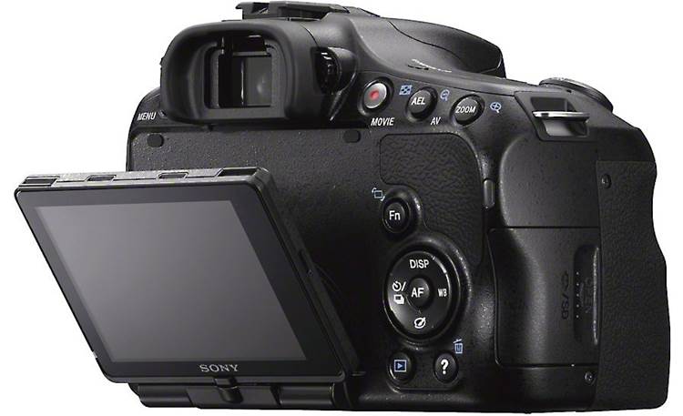 Sony Alpha SLT-A57 Kit Articulated LCD display adjusts as needed