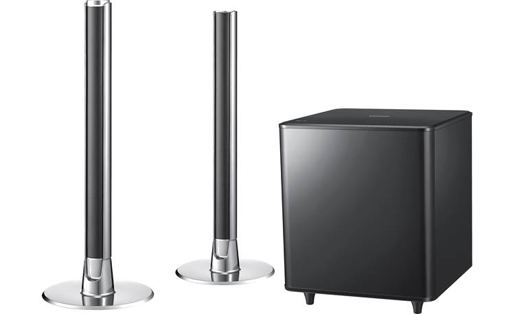 Samsung HW-E551 (Silver) AudioBar can be split for placement on included floor stands