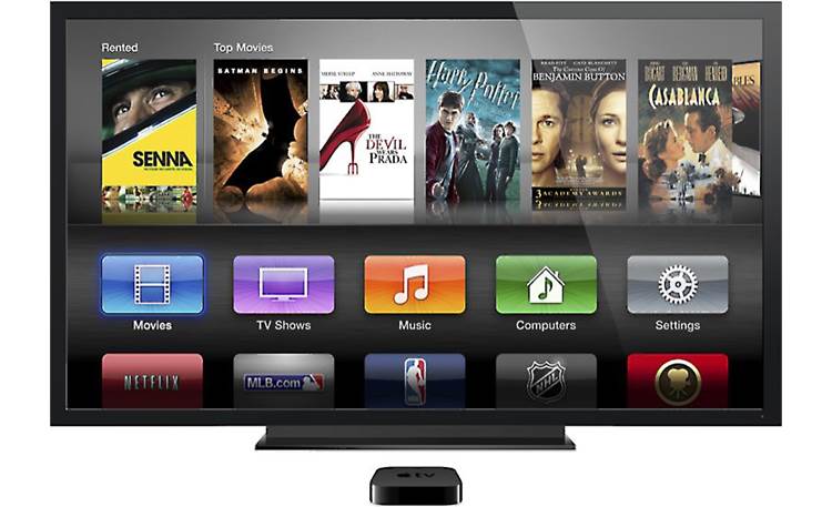 Apple TV® On-screen navigation menu