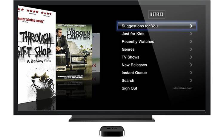 Apple TV® iTunes movie display