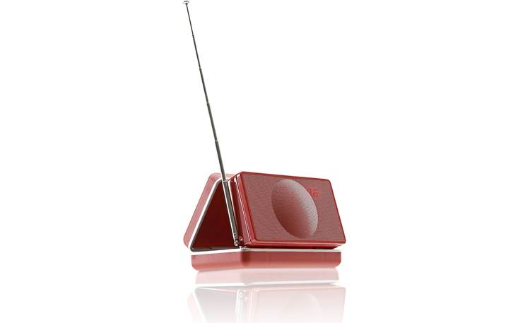 Geneva Sound System Model XS Red with FM antenna extended