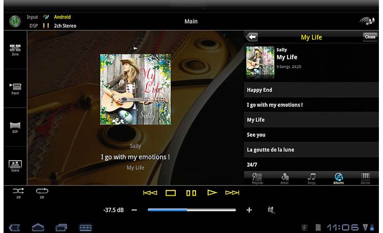 Yamaha RX-V773 Yamaha's free remote app on Android device (not included)