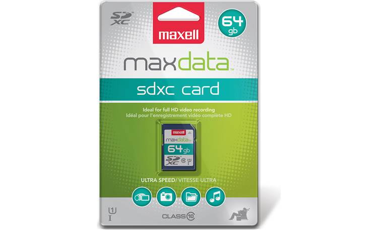 Maxell SDXC Memory Card Front