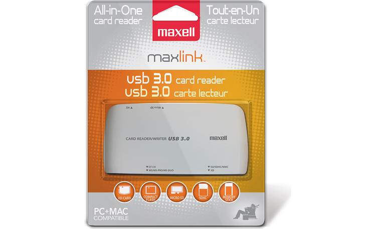 Maxell Maxlink Memory Card Reader/Writer Front