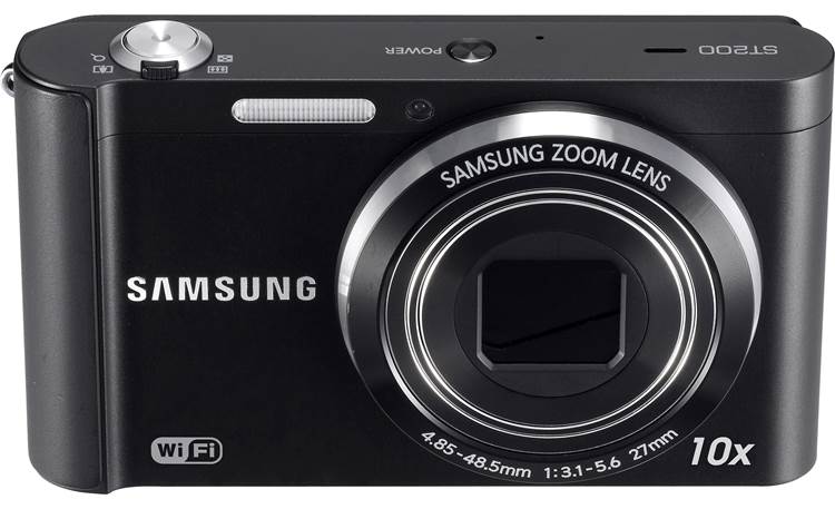 Samsung ST200F Front, higher angle (Black)