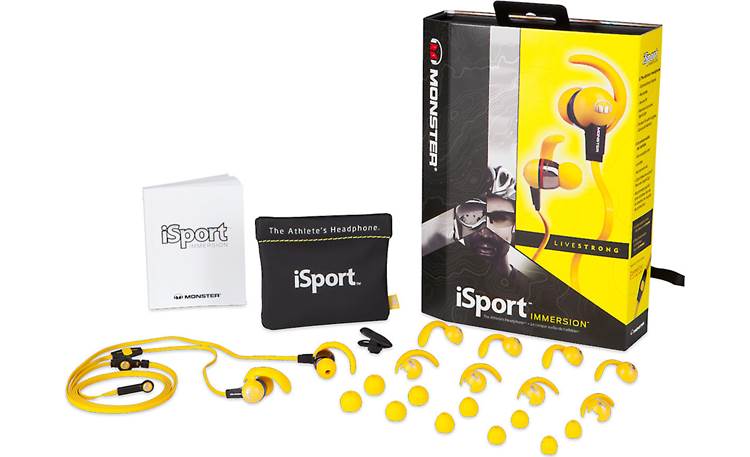 Monster® iSport LIVESTRONG™ Shown with included accessories
