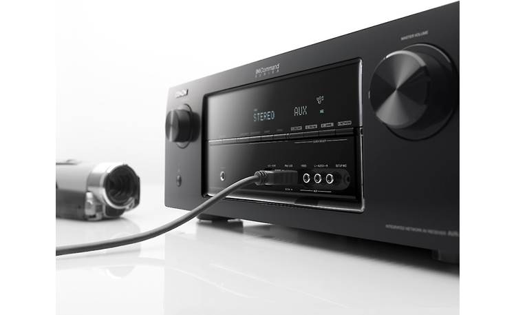 Denon AVR-2113CI Front-panel inputs for your HD video or portable music player