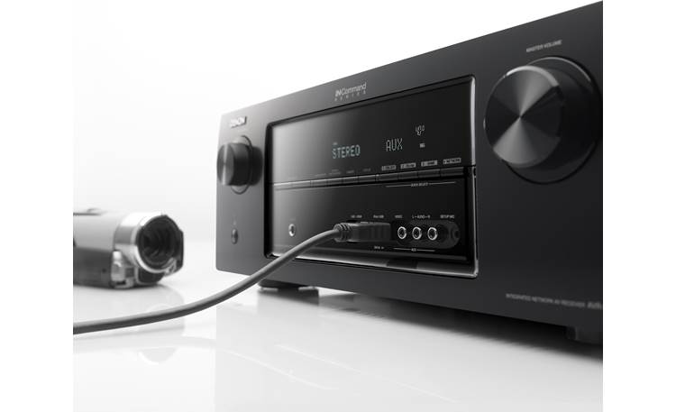 Denon AVR-2313CI Front-panel inputs for your HD video or portable music player