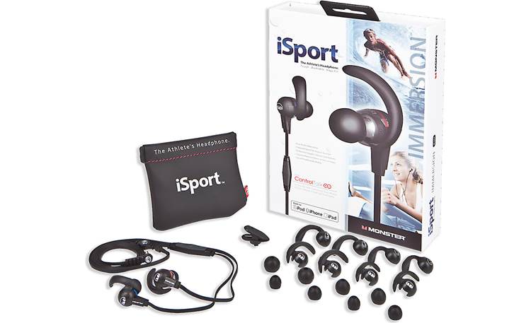 Monster® iSport Immersion Headphones with included accessories