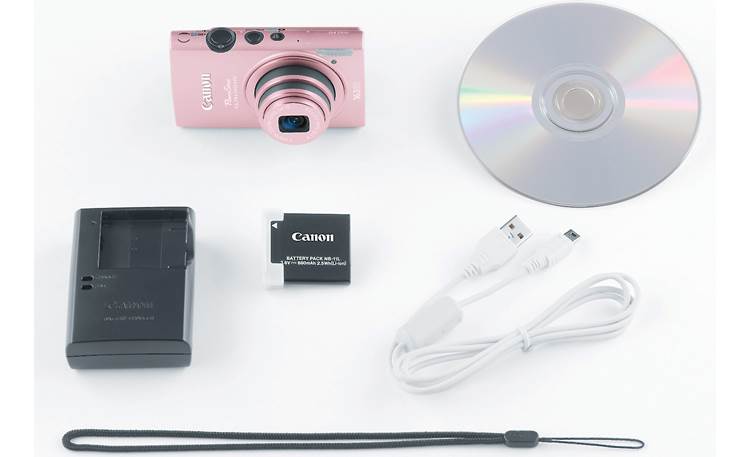 Canon PowerShot Elph 110 HS What's in the box - Pink