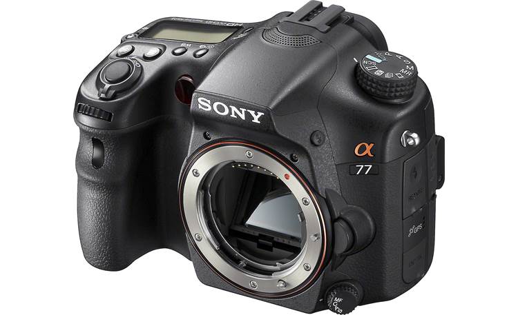 Sony Alpha SLT-A77VM Kit Front, 3/4 view, (body only)