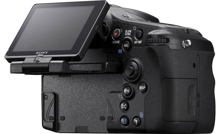 Sony Alpha SLT-A77VM Kit Articulated LCD display adjusts as needed