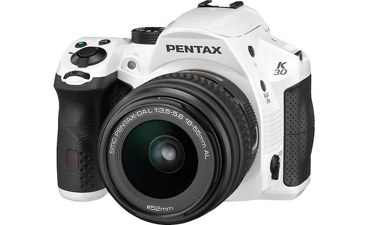 PENTAX K-30 3X Zoom Kit Front (White)