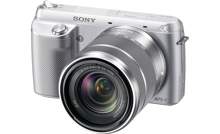 Sony Alpha NEX-F3 Front (silver)